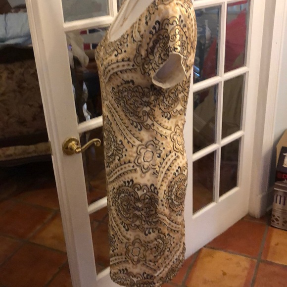 Black and gold sequin cocktail dress - Picture 2 of 5